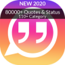 Best Quotes status App 85000+ Quotes 115+ Category Application icon