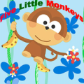 Five little Monkey Kids Poem Apk