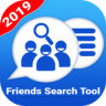 Friends Search Tool for Whatsapp Number 2019 Application icon