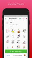 Cute Snoopy Stickers For Whatsapp APK Ekran Görüntüsü Küçük Resim #4