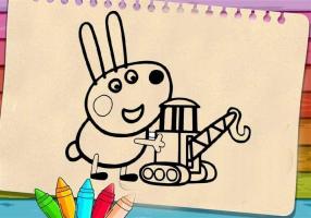 Coloring Book Pep Pig Game APK 屏幕截图图片 #3