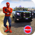 Superhero Cop Car: Police Stunt Racing Apk