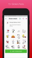 Cute Snoopy Stickers For Whatsapp APK Ekran Görüntüsü Küçük Resim #3