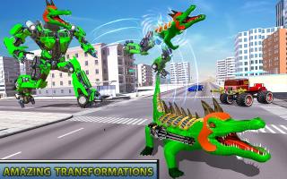 Crocodile Robot Car Transform Robot Games APK Ảnh chụp màn hình #10