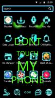 Captura de pantalla de Don't Touch My Phone green theme HD cool wallpaper APK #7