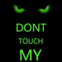 Don't Touch My Phone green theme HD cool wallpaper APK Icono