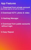 Captura de pantalla de Descargador de videos para Instagram APK #1