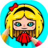 Doll 💖 Coloring Book For Girls Application icon