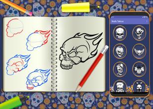 Learn To Draw Skull Tattoos Step By Step - Free APK Download for Android