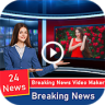 Breking News Photo - Video Status Maker Application icon