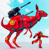 Kangaroo Robot Games: Animal Robot Car Transform APK ภาพหน้าปก