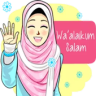 Stiker Hijab Cewek Cantik Application icon