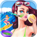 Surfing Girl &amp; Beach Spa Apk