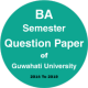 BA Semester Old Question Paper- Gauhati University APK