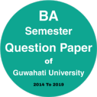 BA Semester Old Question Paper- Gauhati University APK تصویر هنری