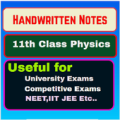 Handwritten Notes of 11th Class Physics Apk