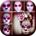 Day of the Dead Photo Maker - Half Skull Glam Idea Apk