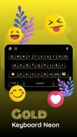 Gold Neon Keyboard APK Screenshot #3