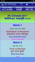 IPL T20 Schedule 2017 APK 螢幕截圖圖片 #2