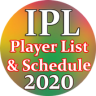 IPL 2020 Player List With Schedule Unofficial App Application icon