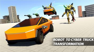 Cyber Truck Robot Transform: robot games APK صورة لقطة الشاشة #10