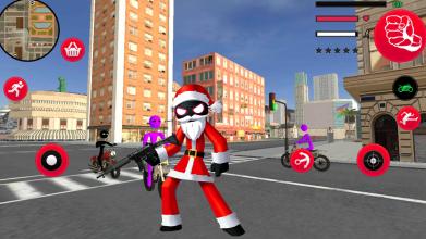 Santa Claus Stickman Rope Hero Gangstar Snowman APK Download for Android