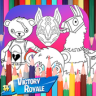 battle royale season x coloring book games 2019 Application icon