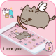 Pink Pusheen Love Arrow Kitty Theme APK