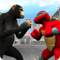 Superhero Ninja Shadow Turtle vs Monster Apes City Apk