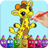 Cute Baby Animals Coloring Book Game icon