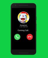 📱 fake call dorae-santa & chat 📱 APK Снимки экрана #1