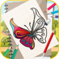 Learn To Draw Colorful Butterfly Step by Step Apk