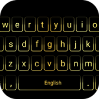 Gold Neon Keyboard APK Covergestaltung