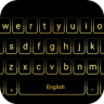 Gold Neon Keyboard Application icon