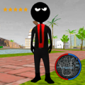 Agent Stickman Killer Rope Hero Mafia Crime Apk