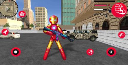 Iron Stickman Rope Hero War Gangstar OffRoad APK Download for Android