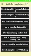 Guide for Long Battery Life APK Download for Android