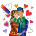 Valentines love color by number: Coloring Book Apk