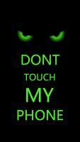 Captura de pantalla de Don't Touch My Phone green theme HD cool wallpaper APK #1