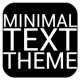 Minimal Text THEME - FREE APK