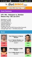 MMA Stats by BetMMA.tips APK スクリーンショット画像 #3