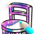 Dolls furniture coloring book Apk