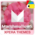 Marshmallows: Pink Xpera Theme Apk