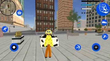 Sponge Stickman Rope Hero Vegas Gangstar Crime APK ภาพหน้าจอ #1