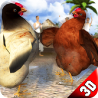 Farm Chicken vs Wild Rooster: Angry Cock Fighting Simgesi