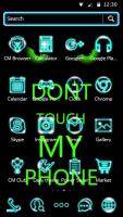 Captura de pantalla de Don't Touch My Phone green theme HD cool wallpaper APK #6