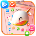 Cute Unicorn Whale Theme Apk