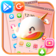 Cute Unicorn Whale Theme APK