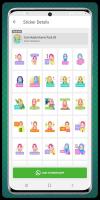 Cute Hijab Girl Stickers 2020. Islamic wastickers. APK 屏幕截图图片 #8