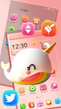 Cute Unicorn Whale Theme APK Download for Android